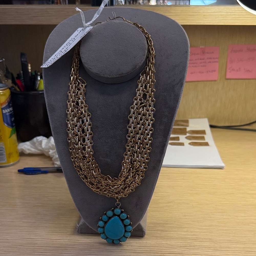 Made In The Deep South 1960’s Turquoise Necklace.